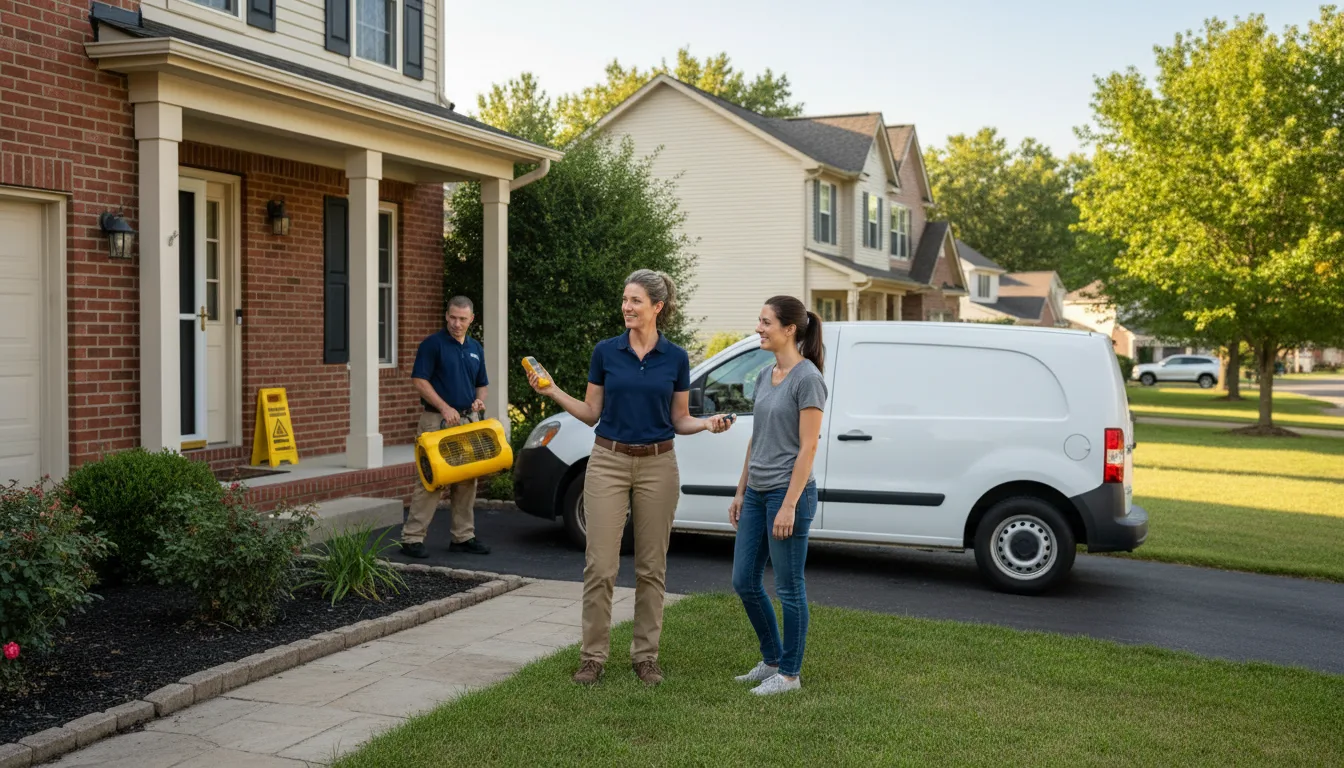 Residential water damage restoration in Sugarloaf, PA